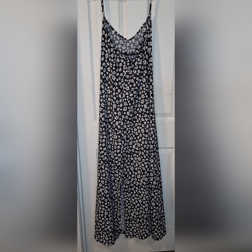 Floral Maxi Dress Black and White Sun Dress 3XL